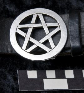 Pentagram belt buckle