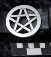 Pentagram belt buckle
